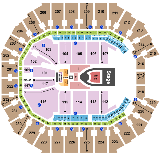 Spectrum Center Usher Seating Chart